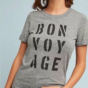 Sol Angeles Gray 'Bon Voyage' Short Sleeve Tee